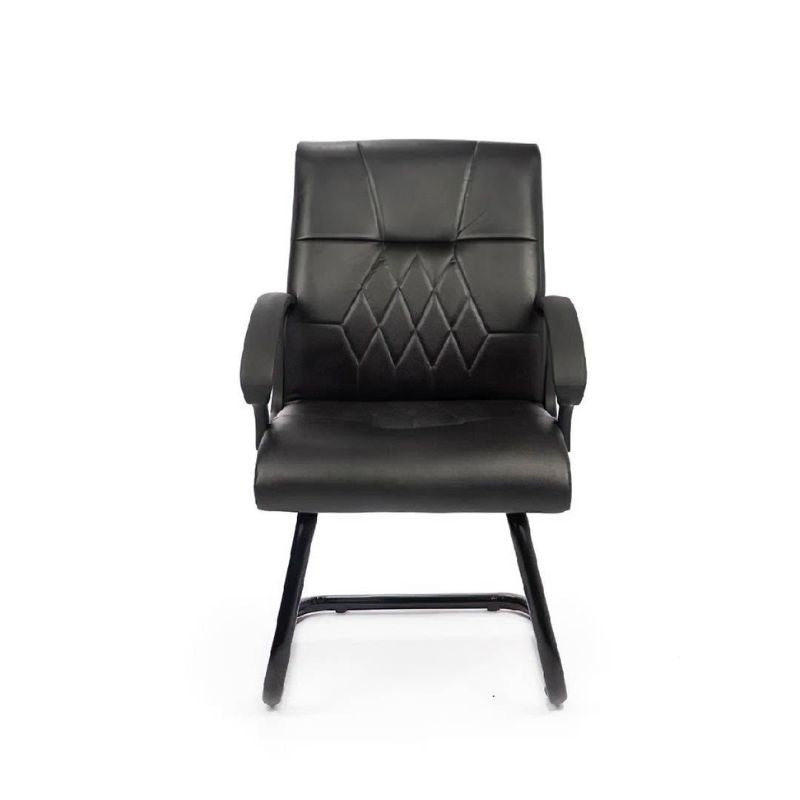 Chaise visiteur avec dossier matelassé – Mobilier de bureau Maroc