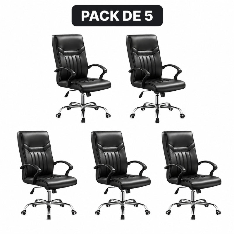 Pack de 5 chaises ergo lux