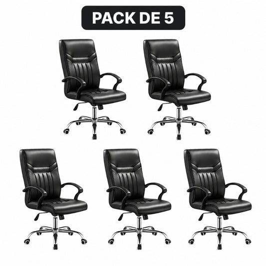 Pack de 5 chaises ergo lux