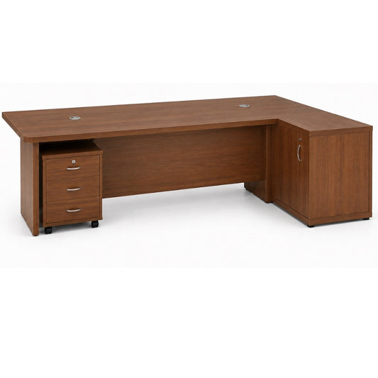 ENSEMBLE BUREAU AVEC RETOUR ET CAISSON