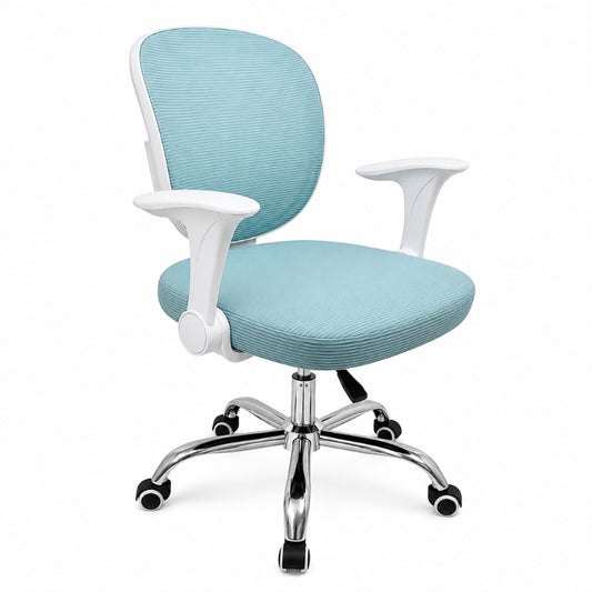 Chaise ergonomique enfant ErgoNova bleue avec dossier respirant et accoudoirs réglables – Maroc